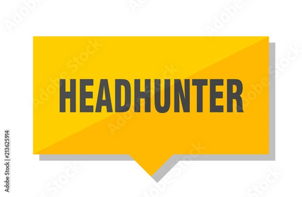 Fototapeta headhunter price tag
