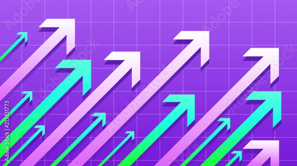 Fototapeta Financial Arrow Graph