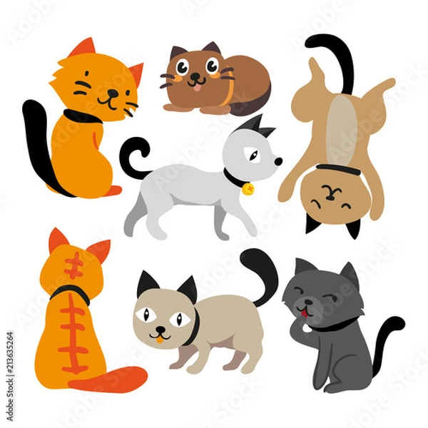 Fototapeta cat vector collection design