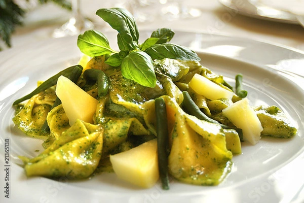 Obraz lasagne al pesto