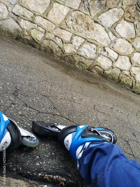 Obraz Lets match with skates.