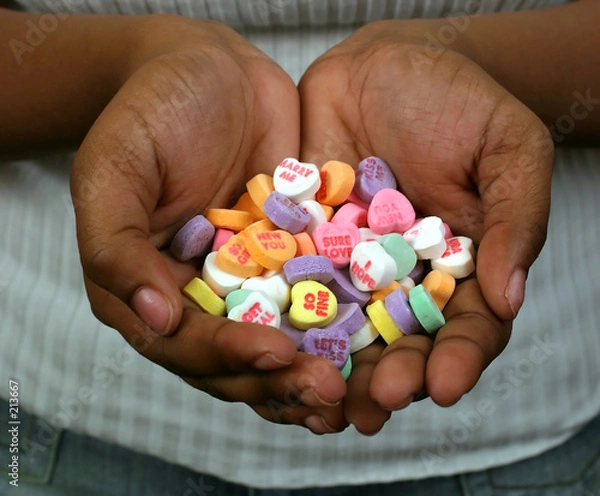 Obraz heart in her hands.