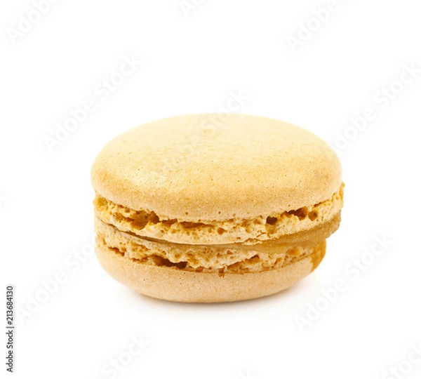 Obraz Single macaron cookie isolated