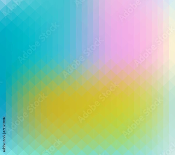 Fototapeta Pastel colors triangle shapes abstract vector background.