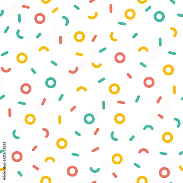 Obraz ice cream donuts seamless pattern background