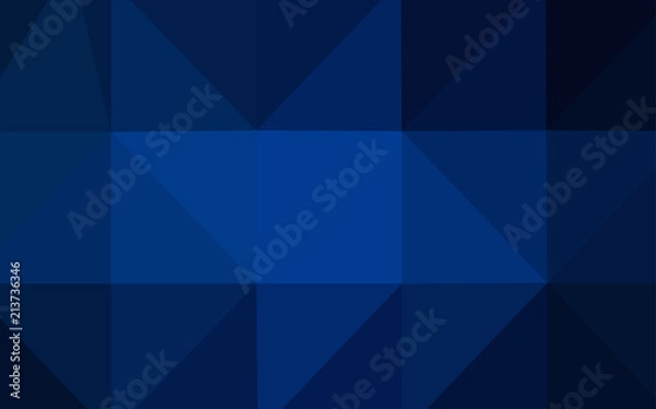 Fototapeta Dark BLUE vector triangle mosaic texture.