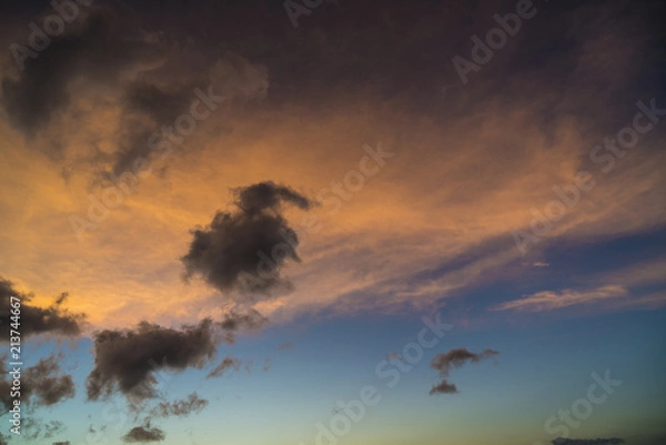 Obraz sunset beautiful colored sky