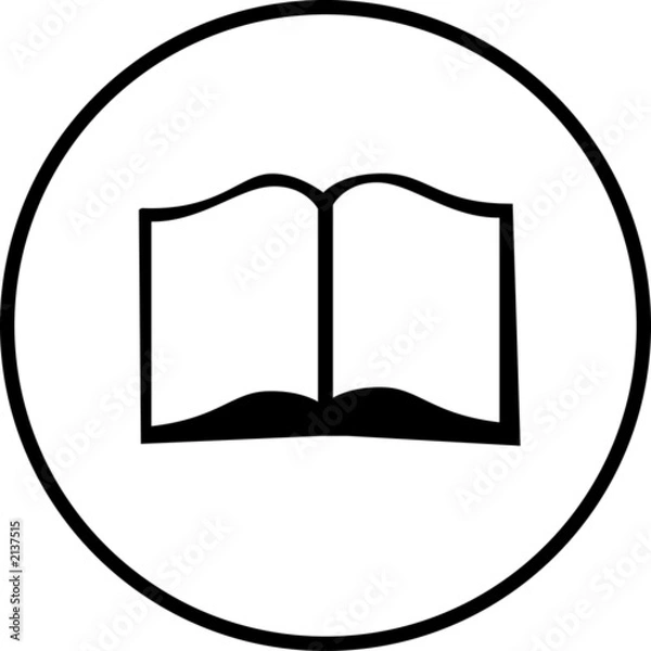 Obraz open book symbol