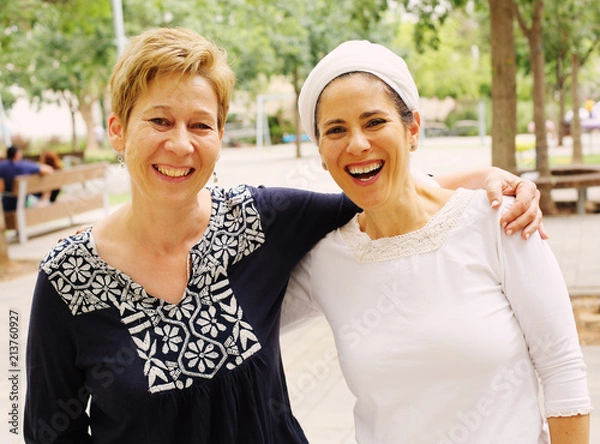 Obraz Portrait attarctive mature women smiling