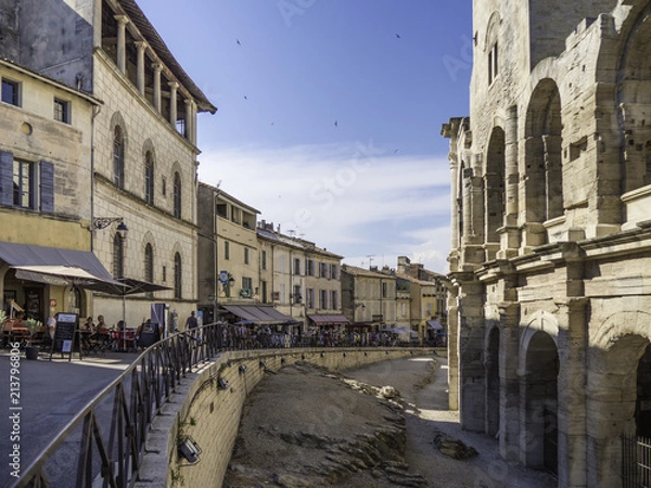 Fototapeta Street view of Arles during summer