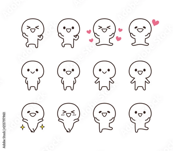 Obraz 人　はしゃぐ　笑顔 