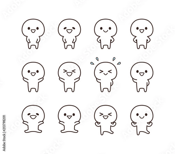 Obraz 人　喜ぶ　笑顔