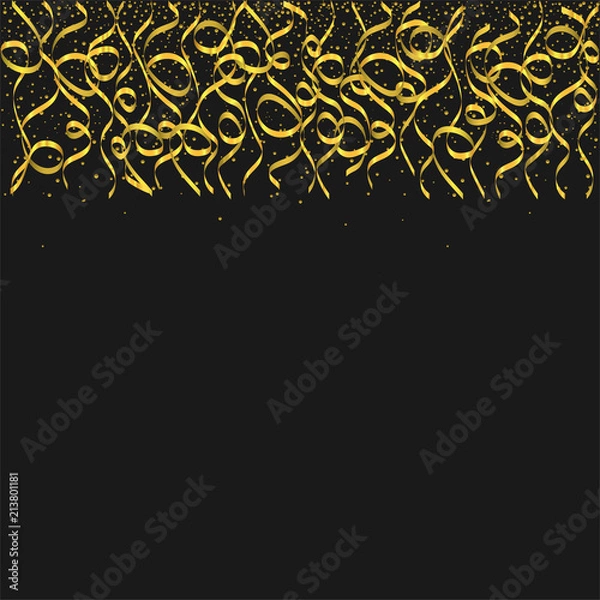 Fototapeta Golden confetti background