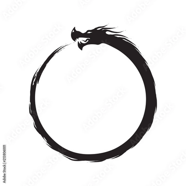 Obraz Ouroboros Infinity Symbol.