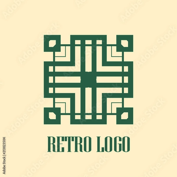 Fototapeta Art deco logo