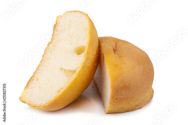 Obraz baked bread isolated on a white background