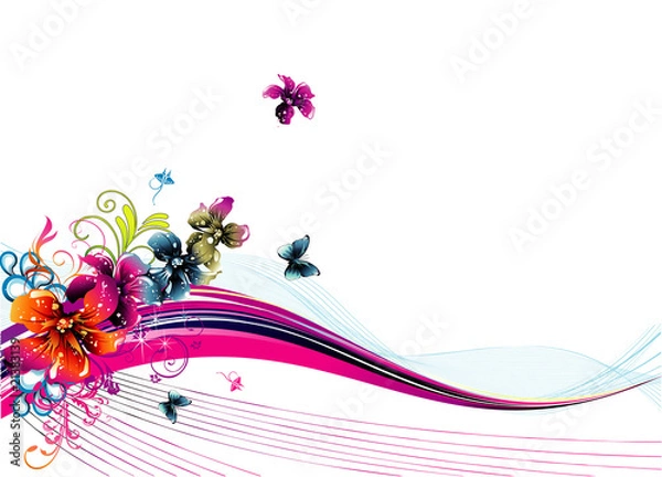 Obraz vector flower illustration