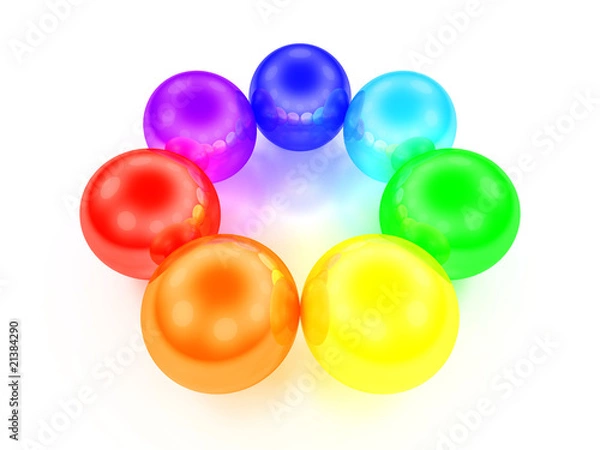 Obraz Regenbogen Kugeln