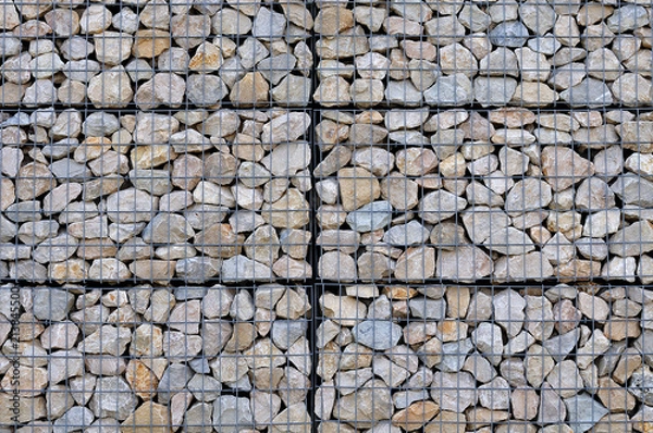 Fototapeta gabion wall background