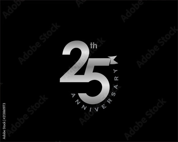Obraz 25th Anniversary logo