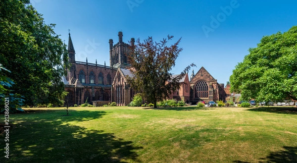 Fototapeta Chester Cathedral in summer
