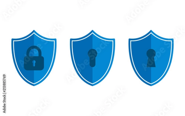 Fototapeta Security Shield Set