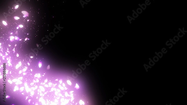 Fototapeta さくらパーティクルフレーム　ループ