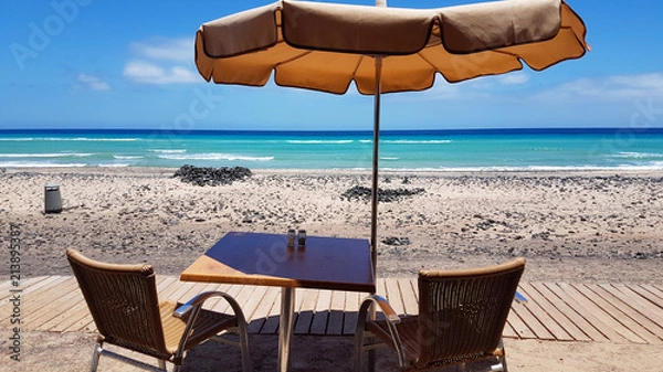 Obraz Une table et la mer