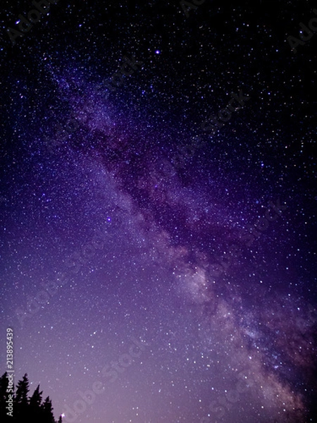Obraz 夏の夜の天の川(オレゴン州)