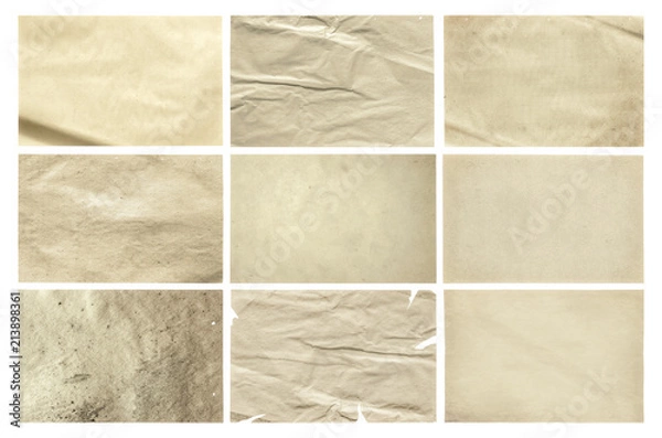 Fototapeta old papers set