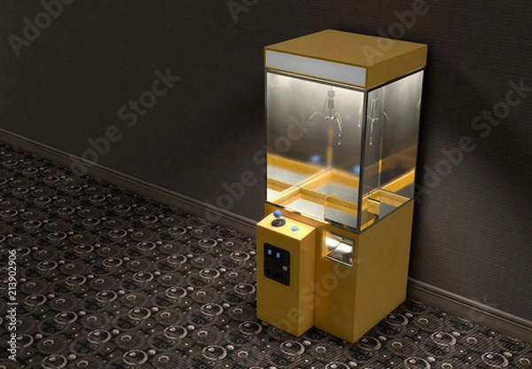 Fototapeta Claw Arcade Game In Room