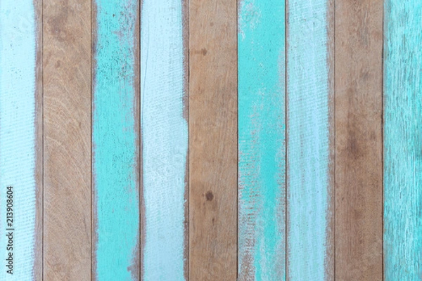 Obraz wooden planks texture with cracked color paint for background