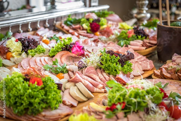 Obraz Wiejski stół - catering