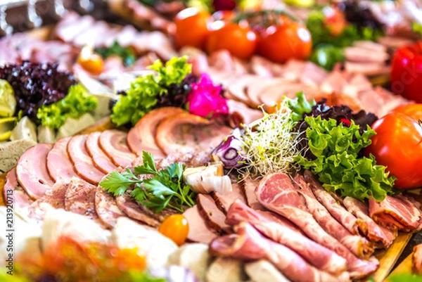 Obraz Wiejski stół - catering