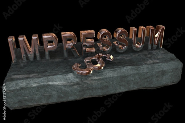 Fototapeta Impressum 1.5