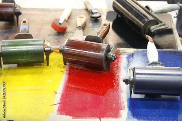 Fototapeta Farbrollen