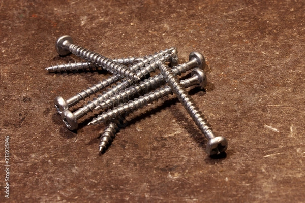 Obraz A few steel screw for using