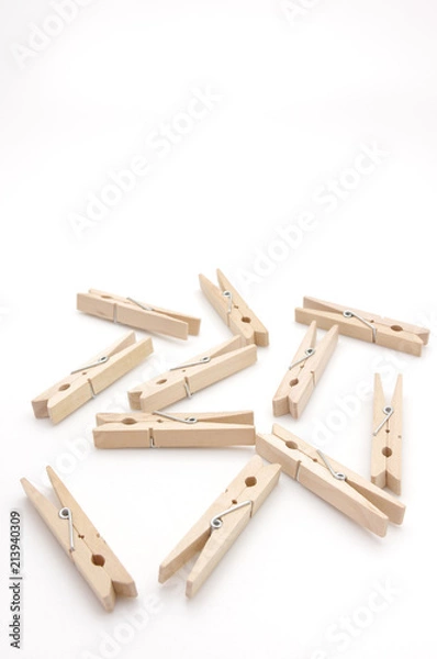 Fototapeta 洗濯バサミ（木製）