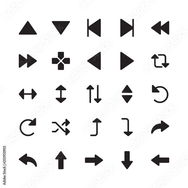 Obraz Arrow Solid Icon