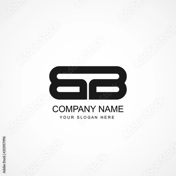 Obraz Initial Letter BB Logo Template Design