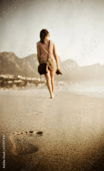 Fototapeta Textured beach