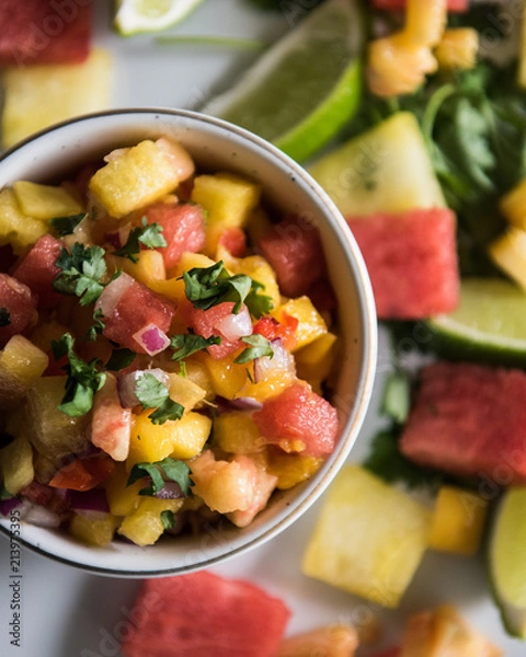 Obraz Summer melon salsa