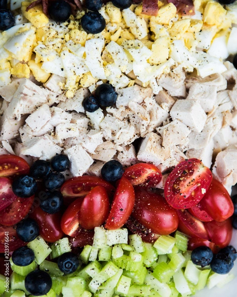 Obraz Chicken and salad fixings