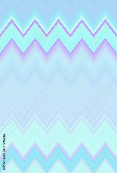 Fototapeta Chevron zigzag pattern abstract art background trends. Holographic iridescent surface wrinkled foil. Hologram multiple colors.