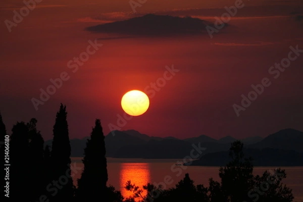 Obraz Sunset over Dubrovnik
