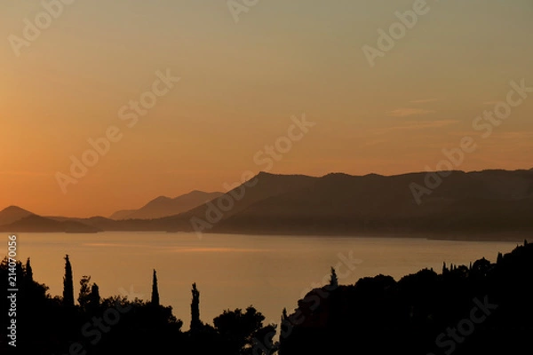 Obraz Sunset over Dubrovnik