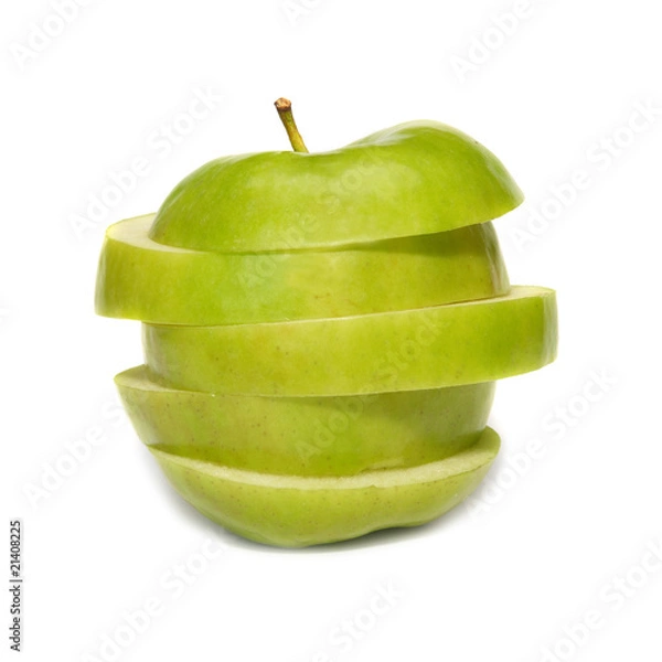 Obraz Sliced green apple
