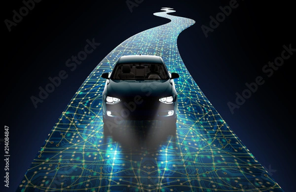 Obraz koncepcja autonomicznego samochodu