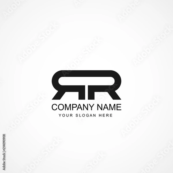 Obraz Initial Letter RR Logo Template Design
