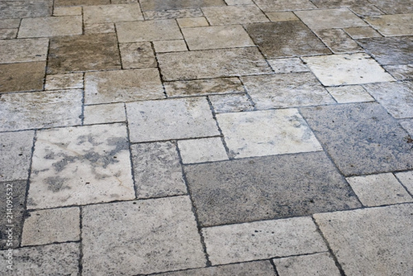 Obraz Bruk w deszczu